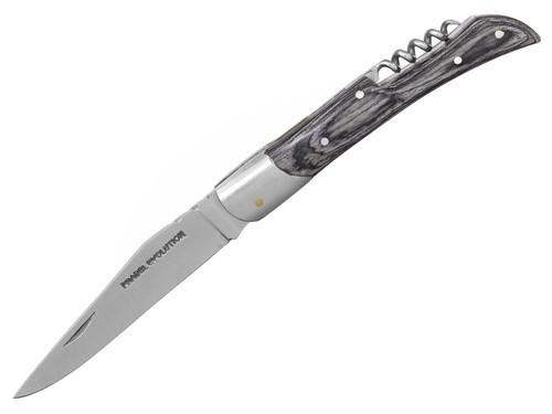 Nůž Pradel Evolution 7409 šedý, vývrtka